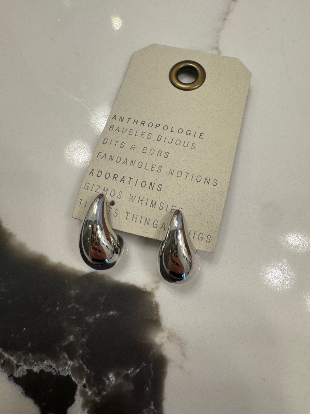 Anthropologie Silver Tone earrings